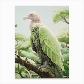 Ohara Koson Inspired Bird Painting Vulture 2 Canvas Print