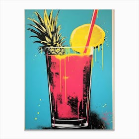 Pineapple Drink Canvas Print