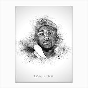Ron Suno Rapper Sketch Canvas Print