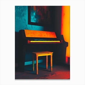 Piano In A Room Canvas Print