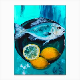 Fish Plate Canvas Print