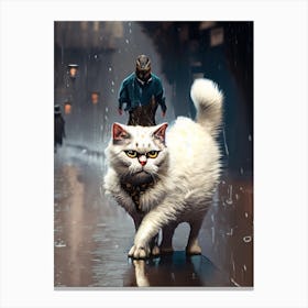 Cat predator Canvas Print