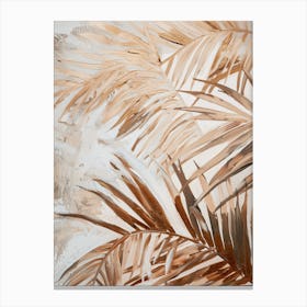 Palm Leaves Oil Canvas Canvas Print