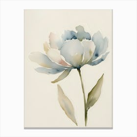 Blue Peony Canvas Print