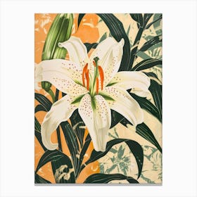 White Lily 2 Canvas Print