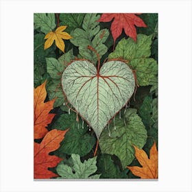 Heart Of Autumn Canvas Print