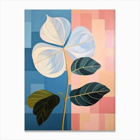 Hydrangea 3 Hilma Af Klint Inspired Pastel Flower Painting Canvas Print