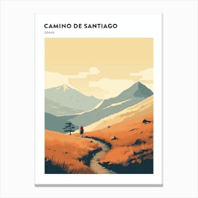 Camino De Santiago Spain 1 Hiking Trail Landscape Poster Canvas Print