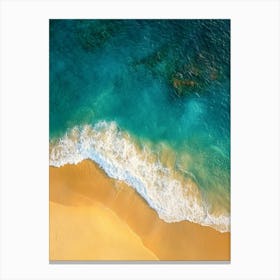 Aerial View Of A Beach 123 Canvas Print