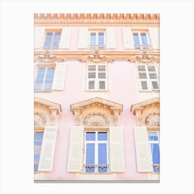 Pastel French Shutters Canvas Print