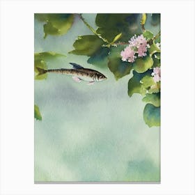 Grunion Storybook Watercolour Canvas Print