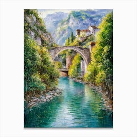 Bridge Over The River 2 Canvas Print