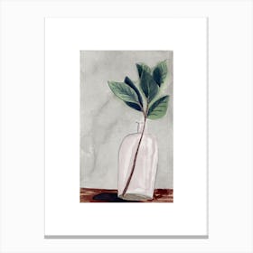 Vase And Stems Canvas Print