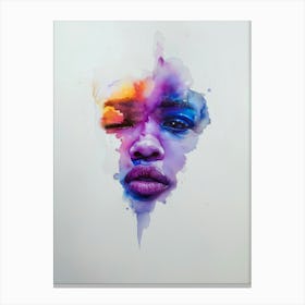 Face Of The Rainbow Canvas Print