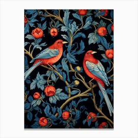 Birds On A Branch Canvas Print