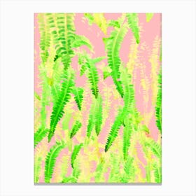 Blush Green Glow Canvas Print