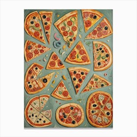 Pizza Slices Galore Canvas Print