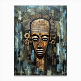 Gogo Glimpses - African Masks Series Canvas Print