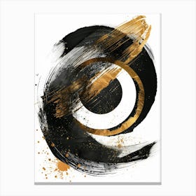 Circle Of Gold Canvas Print