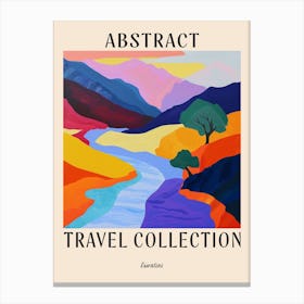 Abstract Travel Collection Poster Eswatini Canvas Print