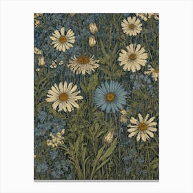 Daisies In The Meadow Canvas Print