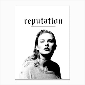 Reputation taylor swift album titles Canvas Print