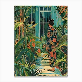 In The Garden Longue Vue House And Gardens Usa 3 Canvas Print
