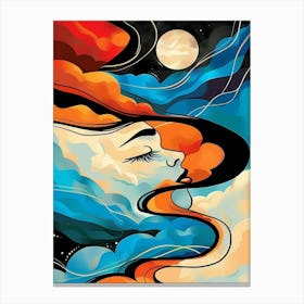 Dreaming Of The Moon Canvas Print