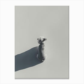 Shadow Of A Dog. Generated AI. Art Print 3 Canvas Print