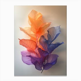 Leaf Art Canvas Print