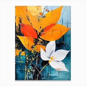 Abstract Flower Painting 36 Canvas Print