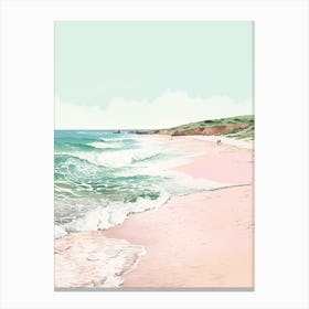 A Sketch Of Elafonisi Beach, Crete Greece 2 Canvas Print