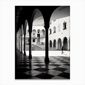 Vicenza, Italy,  Black And White Analogue Photography  4 Canvas Print