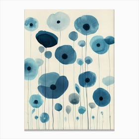 Blue Poppies 31 Canvas Print