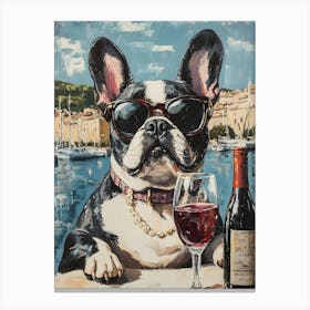 Frenchies Drink 20 Canvas Print