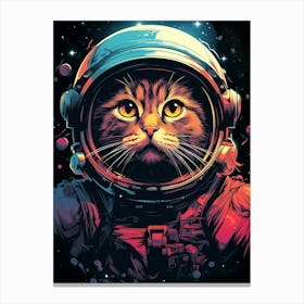 Cat Astronaut Canvas Print