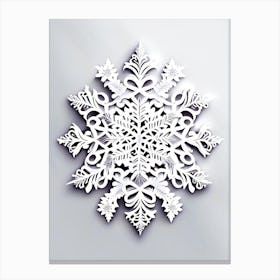 Intricate, Snowflakes, Marker Art 4 Canvas Print