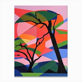 American Basswood Tree Cubist Canvas Print