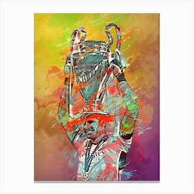 Thibaut Courtois Colorful Mix Canvas Print