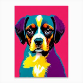 Cavalier King Charles Spaniel Andy Warhol Style dog Canvas Print
