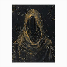 Golden Hooded Man Canvas Print