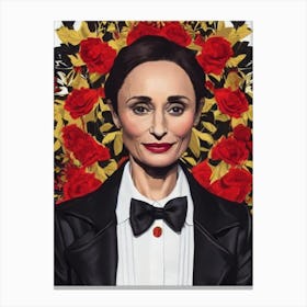 Kristin Scott Thomas Illustration Movies Canvas Print