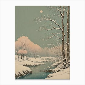 Snowy River Scene Canvas Print