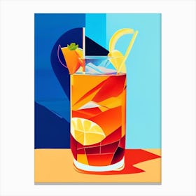 Long Island Iced Tea Pop Matisse Cocktail Poster Canvas Print