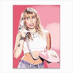 Miley Cyrus 12 Canvas Print