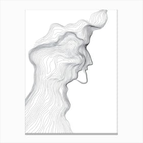 Woman'S Head Canvas Print