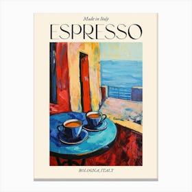 Bologna Espresso Made In Italy 2 Poster Canvas Print