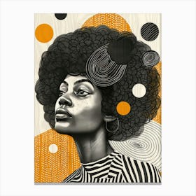 Afro Girl 33 Canvas Print