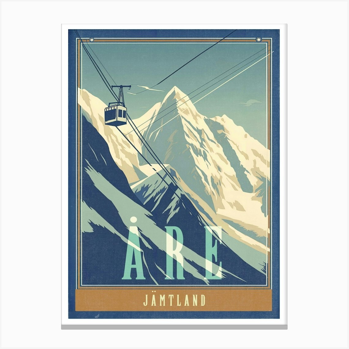 Åre Jämtland Print Canvas Print by Scandinavian Design