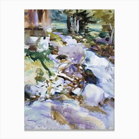 Rushing Brook, John Singer Sargent Canvas Print